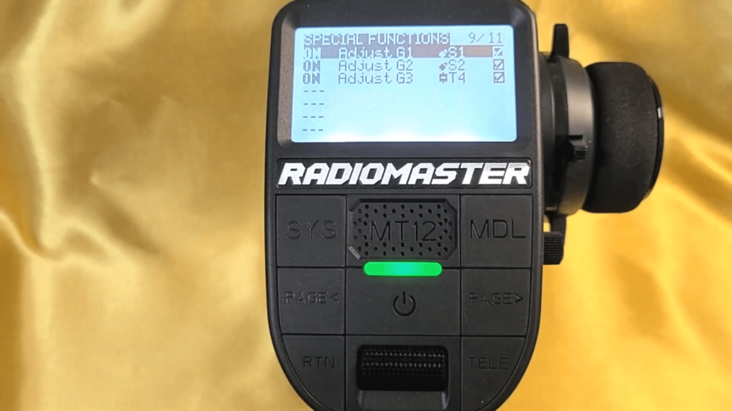 The EdgeTX Special Functions for dual rates