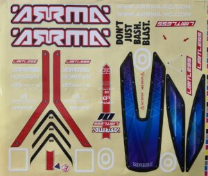 Arrma Limitless Decal Sheet