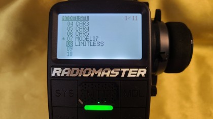 A new model called LIMITLESS is successfully restored on Radiomaster MT12.